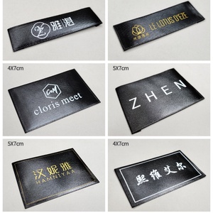 Etiqueta de cuello personalizada de poliéster y algodón para coser en ropa, bolsos, etiquetas principales lavables para prendas, etiqueta tejida. - Product Image 5