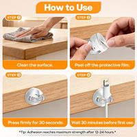 Accessoire JIAEN en Plastique à Usages Multiples, Support Magnétique en Silicone Pratique pour Organisation Électronique
