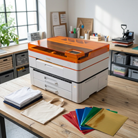 Machine DTF A3 de bureau à une tête automatique, sans ordinateur, facile à utiliser pour l'impression de t-shirts