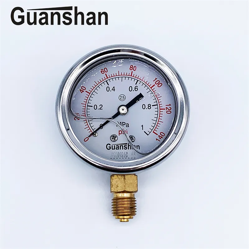 anti-corrosion glycerine or silicone filled pressure gauge manufacturer