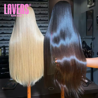 Perruque frontale en dentelle HD 13x6 Raw Vietnamese, ondulée bouclée, densité 250, lisse soyeuse, 100% cheveux humains, sans colle, pour femmes noires