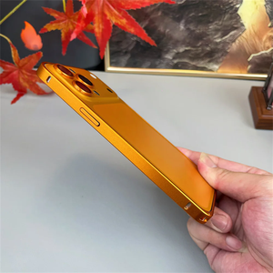 เคสโทรศัพท์แบบแม่เหล็กโลหะด้านใหม่สำหรับ iPhone 17 Pro 17 Pro Max ขอบอะลูมิเนียมกันกระแทก สีส้ม พร้อมส่งแบบดรอปชิปปิ้ง - Product Image 5