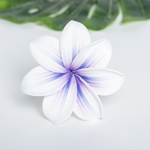 <span class=keywords><strong>Fleur</strong></span> <span class=keywords><strong>artificielle</strong></span> LUYI en mousse EVA, Plumeria Tiare <span class=keywords><strong>de</strong></span> Tahiti avec perle blanche, pour cheveux ou oreilles - Product Image 3