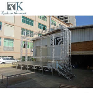 Portable Aluminum & Plywood for System Adjustable Height Quick Assembly for Outdoor Events Performance <b>Stage</b> <b>Platform</b> - Product Image 6