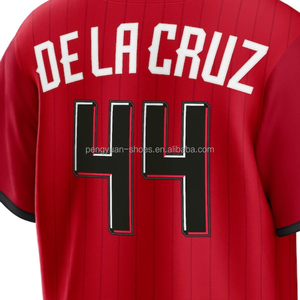 พร้อมจัดส่งเสื้อเบสบอล Elly De La Cruz Cincinnati 2026 City Connect สีแดง คุณภาพเยี่ยม งานปักอย่างดี - Product Image 1