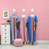 Ensemble Robe et Foulard Africain pour Femme Grande Taille, Imprimé Dashiki, Kaftan Bubu, Motif Ethnique de Luxe, Coupe Ample, Vêtement Traditionnel