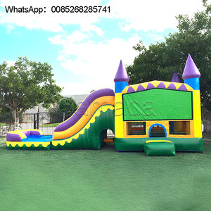 Videurs commerciaux maison de rebond gonflable château sautant piscine videur combinée avec toboggan château gonflable gonflable - Product Image 2