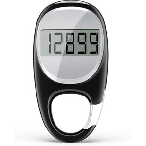 Podómetro TazuZfla de 1.2 pulgadas con mosquetón para hombres que caminan - Product Image 1