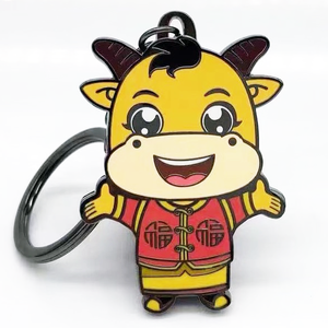 High Quality <b>Custom</b> Hard Enamel Metal <b>Keychain</b> Wholesale Featuring Fashion and Cartoon Styles with Your Logo - Product Image 6