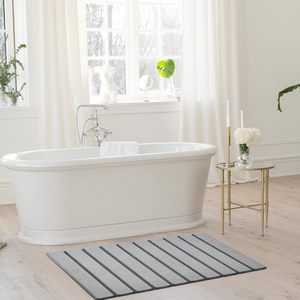 Alfombrilla Antideslizante Ecológica Súper Absorbente de Diatomita Gris para Baño - Product Image 2