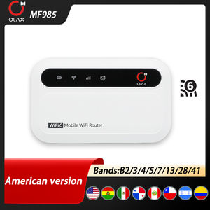 Routeur <span class=keywords><strong>WiFi</strong></span> portable 4G LTE MF985 150 Mbps pour 10 appareils, pare-feu sans fil WEP, 2 antennes, batterie 3000 mAh, 1 carte SIM, UE/US - Product Image 2