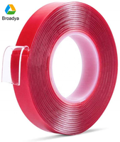 Meilleures ventes Ruban acrylique en mousse transparente étanche à film rouge transparent