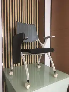 Kaliteli okul katlanabilir eğitim sandalye BIFMA okul ofis okul mobilyaları öğrenci masaları ve sandalyeler ile tablet kol