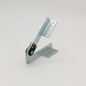 Furniture Hinge Steel Surface Mount 180-270 Degree Silent Adjustable Multi Position Hardware Accessory - Product Image 2