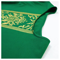 Chasuble de Célébrant Prêtre Pasteur d'Église, Robe de Prêtre Vintage, Capes Soutane et Vêtements, Blanche Rouge Verte, Cape Costume Homme Halloween