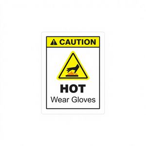 Pegatina Adhesiva de Advertencia de Seguridad: Prevención de Lesiones por Calor, Resistente al Agua, Antiarañazos, Profesional - Product Image 1