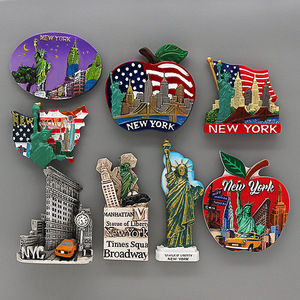 Aimant de réfrigérateur personnalisé avec impression couleur intégrale, tourisme américain, New York City - Product Image 2