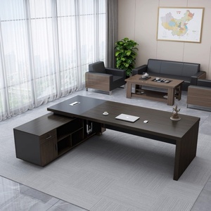 <span class=keywords><strong>2025</strong></span> Chất lượng cao giá rẻ hiện đại L hình dạng bằng gỗ cao cấp giám đốc quản lý CEO bảng điều hành - Product Image 3