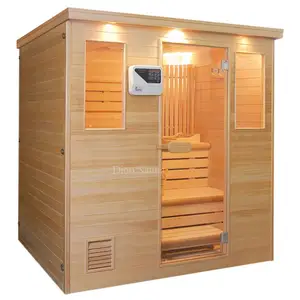 Indoor hölzerne Sauna-Box, traditioneller Stil, Trockendampf-Sauna-Zimmer