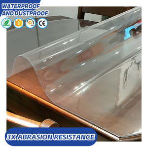 Brand New Home Decorative Transparent PVC <strong>Square</strong> Stretch Portable Waterproof <strong>Table</strong> <strong>Cloth</strong> Indoor Customization - Product Image 1