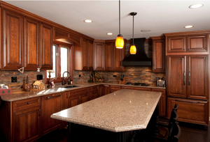 Classique Marron <span class=keywords><strong>En</strong></span> Bois Prêt à l'<span class=keywords><strong>emploi</strong></span> Shaker Armoires de <span class=keywords><strong>Cuisine</strong></span> <span class=keywords><strong>En</strong></span> Bois Massif - Product Image 6
