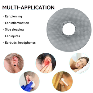 Oreiller lavable en machine avec trou pour les oreilles, oreiller donut pour piercing, réduction <span class=keywords><strong>de</strong></span> la pression pour les dormeurs latéraux - Product Image 5