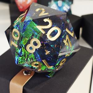 Jeu de <span class=keywords><strong>dés</strong></span> MINI PLANET personnalisé en résine D20 pour RPG Liquid Core Dice D20 vente en gros personnalisé Big Dragon Eye Liquid Core <span class=keywords><strong>20</strong></span> Face Dice DND - Product Image 1