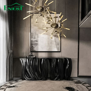 <span class=keywords><strong>Table</strong></span> d'entrée de style luxe léger, <span class=keywords><strong>table</strong></span> <span class=keywords><strong>console</strong></span> haut de gamme en fibre de verre, design italien, meubles de salon pour villa - Product Image 4