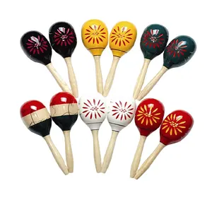 Instrumento musical personalizado, juguetes de percusión, agitadores de madera, maracas