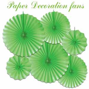 Ensemble de décorations en <span class=keywords><strong>papier</strong></span> multicolores, éventails en <span class=keywords><strong>papier</strong></span> suspendus, rosettes en <span class=keywords><strong>papier</strong></span> pour la décoration murale de fête - Product Image 2