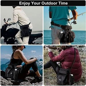 Free Sample Drop Leg Bag with <b>Water</b> <b>Bottle</b> Pouch Fishing Hip Thigh Pack for Men Women casual bag Hiking Cycling Hunting Camping - Product Image 3