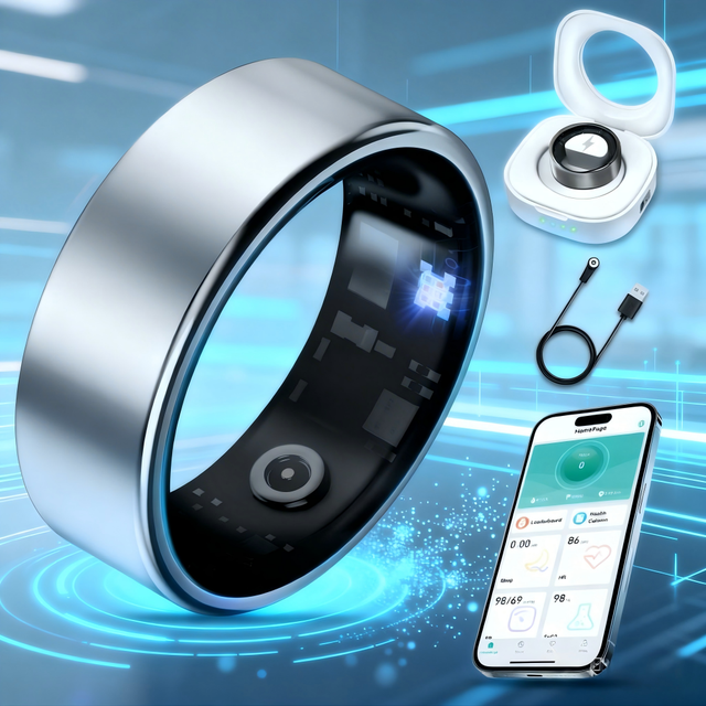 Newest Sports Fitness Tracker Smart Ring Waterproof Heart Rate Blood Oxygen Sleep Monitor Exercise Smart Rings for Men Women