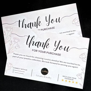 Tarjetas de Agradecimiento Personalizadas a Precio de Fábrica, Prueba Rápida, Tarjetas de Agradecimiento Personalizables para Eventos de Marca - Product Image 3