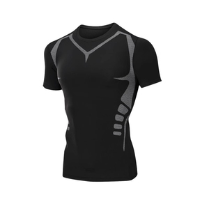 Camiseta deportiva con estampado de diseño de logotipo personalizado para hombre, camiseta transpirable de secado rápido para gimnasio, correr, culturismo, Camiseta deportiva para hombre - Product Image 5