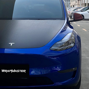 WRAPMASTER 1.52*17m Film <span class=keywords><strong>de</strong></span> protection <span class=keywords><strong>de</strong></span> voiture en vinyle PET PVC brillant anti-rayures bleu cristal Klein, film <span class=keywords><strong>de</strong></span> décoration automobile changeant <span class=keywords><strong>de</strong></span> couleur - Product Image 2