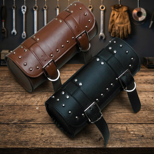 Sacoche de selle vintage en cuir véritable avec fonction imperméable, haute qualité, séchage rapide, respirante, capacité 25L pour le voyage - Product Image 2