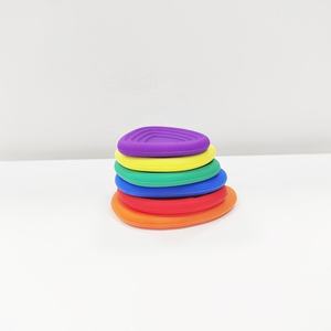 Nouveaux jouets sensoriels Fidget pour enfants adultes 6 pièces Silicone inquiétude pierre jouet de voyage pour <span class=keywords><strong>autisme</strong></span> adolescents se calmer calme anxiété Fidgets - Product Image 5