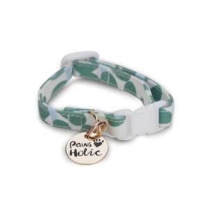 Collar para Mascotas de Talla XS, Elegante, Cómodo, Duradero, Impermeable, Ajustable, de Algodón con Estampado de Hojas de Menta, Estilo Lujoso y Personalizado - Product Image 3
