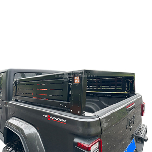 Barres transversales de toit Jeep Gladiator Garde-corps de protection en acier pour lit de ramassage Cadre anti-roulis Feux modifiés avec support arrière - Product Image 3