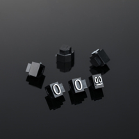 Bijoux montre bijoux miniatures cubes de prix Petite étiquette moyenne et grande Montre numérique plastique Marchandise affichage numérique des prix
