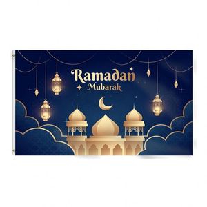 Cortina para Puerta de Ramadán, Decoraciones Musulmanas Islámicas para Eid, Artículos de Decoración para Fiestas, Banderas de Ramadán - Product Image 1