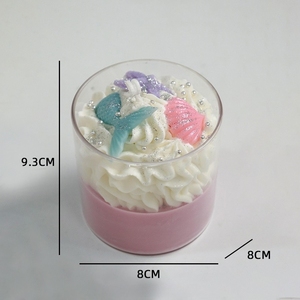 인기 있는 과일 디저트와 아이스크림의 맛을 담은 유리병과 주석 선물 상자가 있는 베스트셀러 향 소이 왁스 양초 - Product Image 6