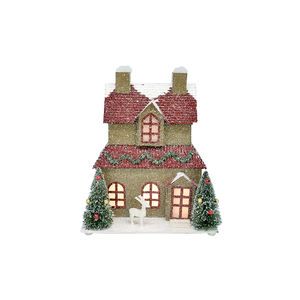 Ornements de <span class=keywords><strong>table</strong></span> personnalisables pour enfants de vacances Papier de Noël Pays Micro Maison Paysage Décors Idées cadeaux - Product Image 2