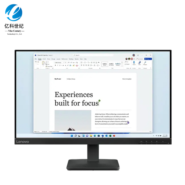 Lenovo ThinkVision L24-4E Monitor 23.8-Inch IPS 100HZ FHD Screen HDMI+VGA 99%sRGB Laptop Desktop PC Computer Business Display