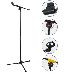 Cheapest Price New Metal Mic Stand Microphone Foldable