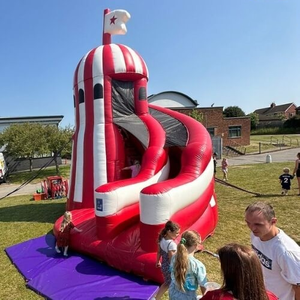 สไลด์ลมแบบเกลียวแผ่นพีวีซีเป่าลมสำหรับปีนเขาในเชิงพาณิชย์แห้ง - Product Image 4