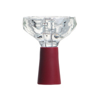 YI JIN Ensemble de Têtes de Chicha en Verre Durable, Finition Miroir, Design Portable pour Voyage et Utilisation en Bar, Comprend un Bol à Chicha pour Fumer la CHICHA
