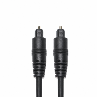 Câble audio optique numérique SPDIF Toslink mâle-mâle à embout carré en PVC pour HDTV/projecteur ou équipement audio 1m