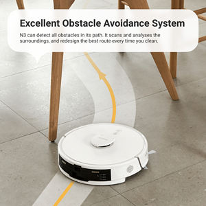 หุ่นยนต์ดูดฝุ่นทำความสะอาดตัวเอง Neakasa N3 AI พร้อมฟังก์ชั่นถูพื้นแบบเปียก/แห้ง ใช้พลังงานแบตเตอรี่ สำหรับใช้ในบ้านและโรงแรม แรงดูด 4000Pa - Product Image 6