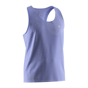 Gilet de course réfléchissant pour hommes, design sans couture, grandes ouvertures aux bras, séchage rapide pour le marathon - Product Image 2